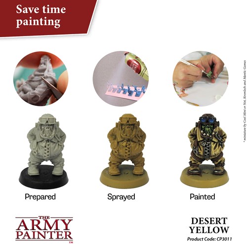 The Army Painter spray colorato giocattolo - Primer Desert Yellow per miniature-2