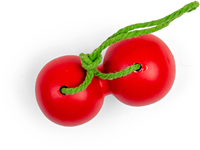 BigJigs giocattolo ciliegie set frutta in legno - giocattolo educativo-3
