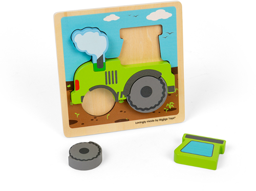 Bigjigs Toys Chunky Lift Out Tractor-2