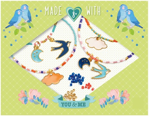 Djeco L'ART DU FIL - PERLES & BIJOUX Multirangs Cieux - FSC MIX
