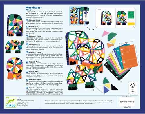 Djeco LES PETITS - COLLAGES Africa - FSC MIX