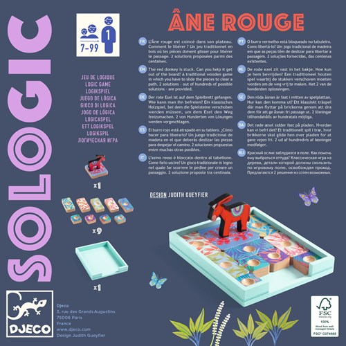 Djeco JEUX - SOLOGIC Âne rouge - FSC 100%