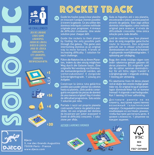 Djeco JEUX - SOLOGIC ROCKET TRACK - FSC 100%