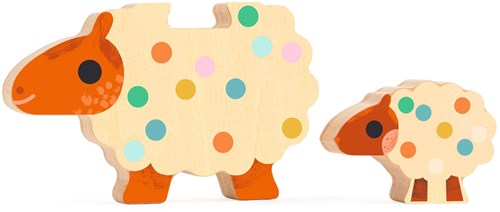 Djeco PUZZLES BOIS - PUZZLES RELIEF Puzz & Play Family - FSC 100%