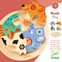 Djeco PUZZLES BOIS - PUZZLES RELIEF Rondo Dog - FSC 100%