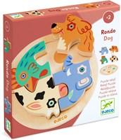Djeco PUZZLES BOIS - PUZZLES RELIEF Rondo Dog - FSC 100%
