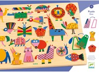 Djeco PUZZLES BOIS - PUZZLOS Puzzlo Geo - FSC 100%
