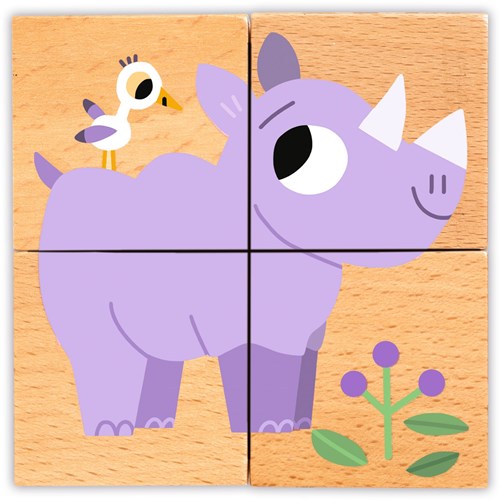 Djeco PUZZLES BOIS - PUZZLES BOIS Wild & Co - FSC 100%