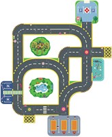 Djeco MONDE IMAGINAIRE - CRAZY MOTORS Puzzl'Up Géant - Ville- City - Stadt - Ciudad - Citta - Cidade - Stad -28 pcs + 6 pcs - FSC MIX