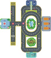 Djeco MONDE IMAGINAIRE - CRAZY MOTORS Puzzl'Up Géant - Ville- City - Stadt - Ciudad - Citta - Cidade - Stad -28 pcs + 6 pcs - FSC MIX