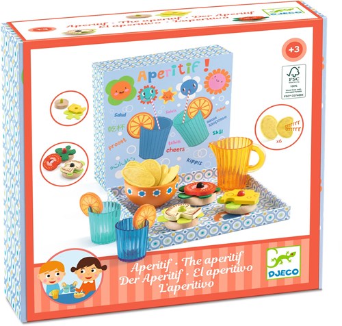 Djeco JEUX D'IMITATION - GOURMANDISES L'apéritif - FSC 100%
