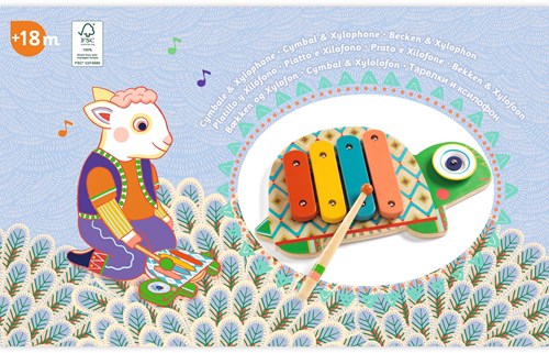 Djeco ANIMAMBO - ANIMAMBO Cymbale & Xylophone - FSC 100%