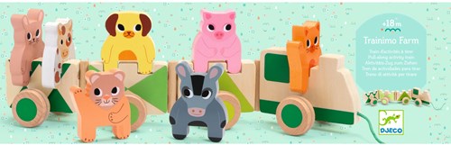 Djeco PREMIER ÂGE - BABY COULEURS Trainimo Farm - FSC 100%