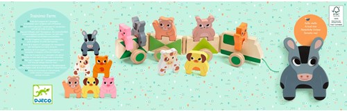 Djeco PREMIER ÂGE - BABY COULEURS Trainimo Farm - FSC 100%