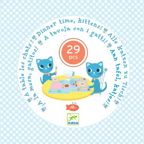 Djeco JEUX D'IMITATION - GOURMANDISES A table les chats ! - FSC 100%