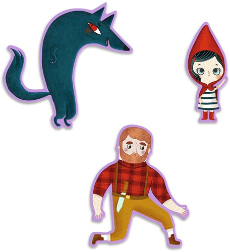 Djeco PUZZLES - STORY PUZZLES Le Petit Chaperon rouge - 35 pcs - FSC MIX