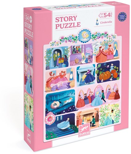 Djeco PUZZLES - STORY PUZZLES Cendrillon - 54 pcs - FSC MIX