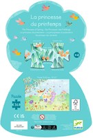 Djeco PUZZLES - PUZZLES SILHOUETTES La princesse du printemps - 36 pcs - FSC MIX