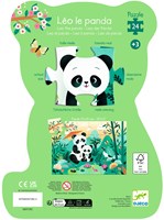 Djeco PUZZLES - PUZZLES SILHOUETTES Léo le Panda - 24 pcs - FSC MIX