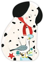 Djeco PUZZLES - PUZZLES SILHOUETTES Ollie, le dalmatien - 24pcs - FSC MIX