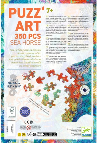 Djeco PUZZLES - PUZZ'ART Sea Horse - 350 pcs - FSC MIX