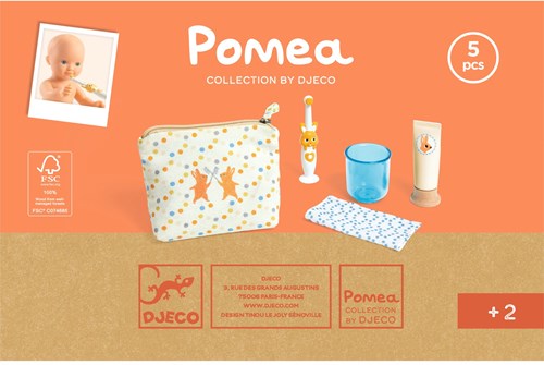 Djeco POMEA COLLECTION - ACCESSOIRES POMEA Trousse brosse à dents - FSC 100%