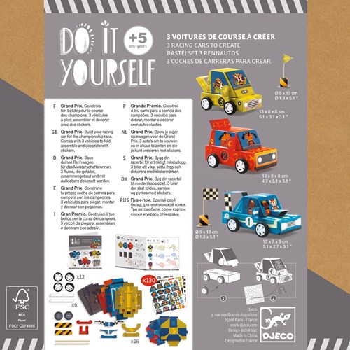 Djeco DO IT YOURSELF - A CRÉER Grand prix - FSC MIX