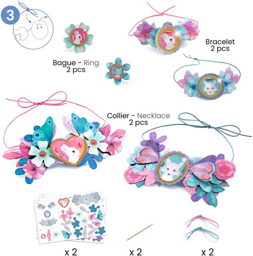 Djeco DO IT YOURSELF - COFFRET MULTI ACTIVITES Nymphea - FSC MIX