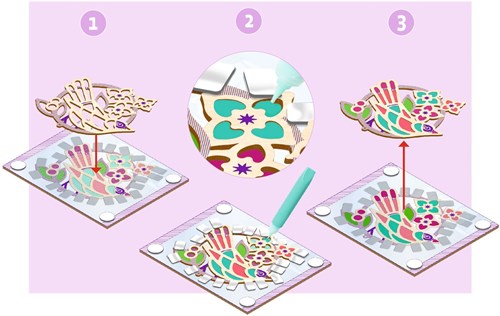 Djeco DO IT YOURSELF - A COLORIER, PEINDRE, TEINDRE Branche ensoleillée