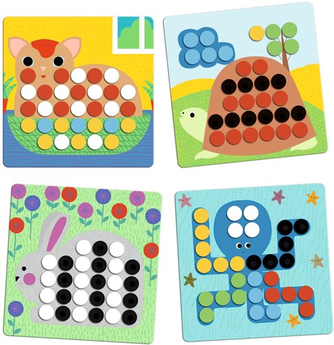 Djeco JEUX  EDUCATIFS - JEUX EDUCATIFS Primo Mosaïco - FSC 100%