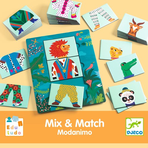 Djeco JEUX  EDUCATIFS - COOL SCHOOL Mix & Match Modanimo - FSC MIX