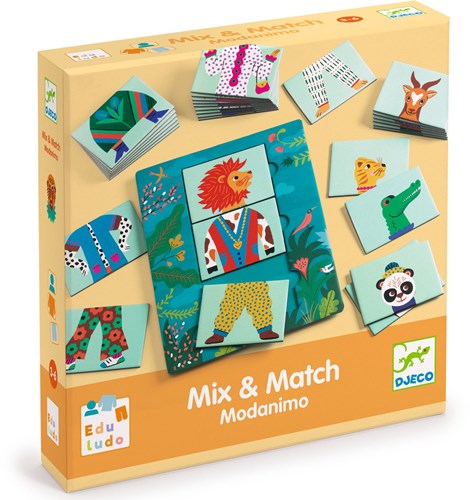 Djeco JEUX  EDUCATIFS - COOL SCHOOL Mix & Match Modanimo - FSC MIX