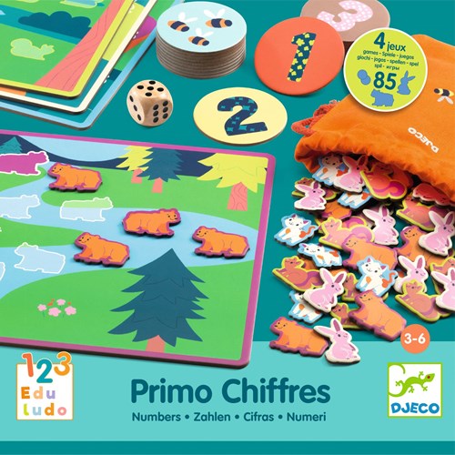 Djeco JEUX  EDUCATIFS - EDULUDO Primo Chiffres - FSC MIX