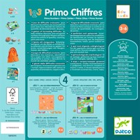 Djeco JEUX  EDUCATIFS - EDULUDO Primo Chiffres - FSC MIX