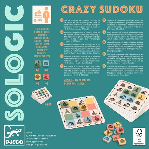 Djeco JEUX - SOLOGIC Crazy sudoku - FSC MIX