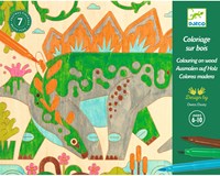 Djeco LES PLUS GRANDS - DESSINS & COLORIAGES Dino world - FSC MIX (PACKAGING)