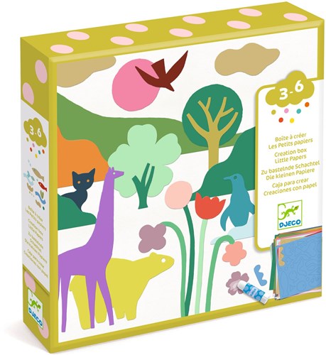 Djeco LES COULEURS DES PETITS - COFFRET Les petits papiers - FSC MIX