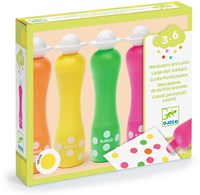 Djeco LES COULEURS DES PETITS - FEUTRES Marqueurs gros pois - Néon