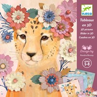 Djeco LES PLUS GRANDS - PAPIER CREATIF Couronnes de fleurs