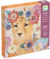 Djeco LES PLUS GRANDS - PAPIER CREATIF Couronnes de fleurs