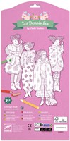 Djeco COLORIAGE GRAND FORMAT - LES DEMOISELLES Rosemary & ses amies - FSC MIX