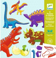Djeco LES PETITS CADEAUX DES GRANDS - COLORIAGES SURPRISES Dinos - FSC MIX