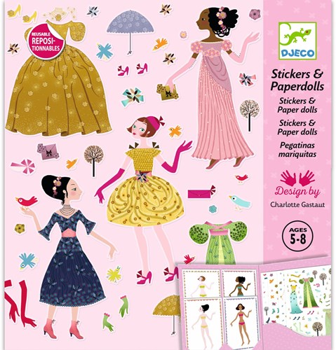 Djeco LES PETITS CADEAUX DES GRANDS - STICKERS Robes des 4 saisons - FSC MIX