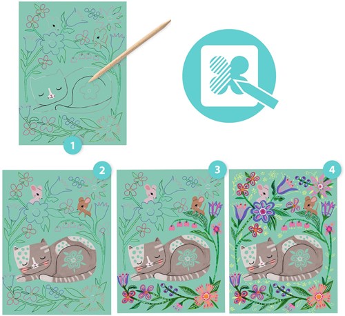 Djeco LES PETITS CADEAUX DES GRANDS - CARTES A GRATTER Rencontres - FSC MIX
