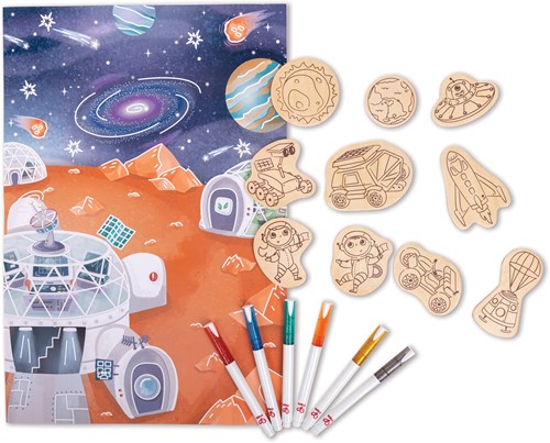 Magneti fai-da-te Hape Mars Space Life Storytelling-2