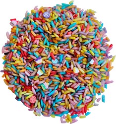 Grennn riso sensoriale per giocare candy mix 750 grammi