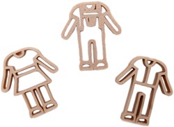 Grennn tagliabiscotti vestiti giocattolo Montessori bambini beige