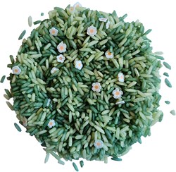 Grennn riso da gioco giocattolo sensoriale white flower mix 250 grammi