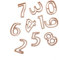Grennn numeri in legno giocattolo educativo 0 a 9 waldorf