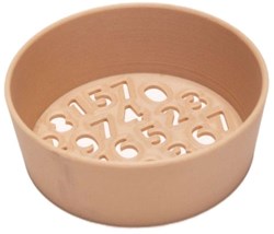 Grennn setaccio giocattolo numero marrone ecologico riciclato